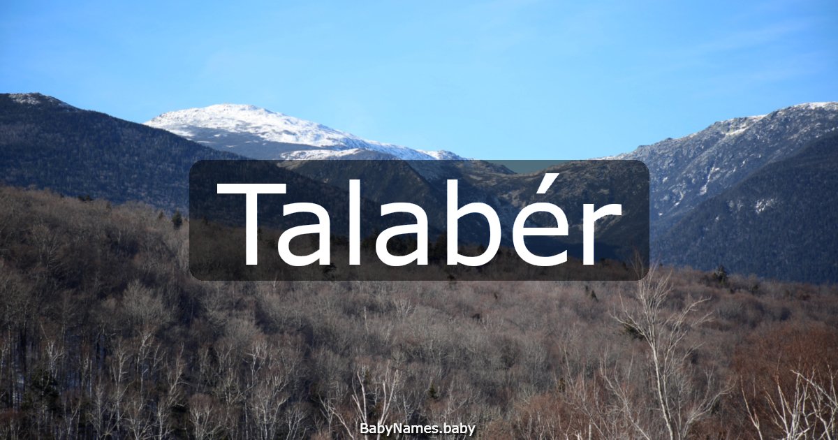 Talabér