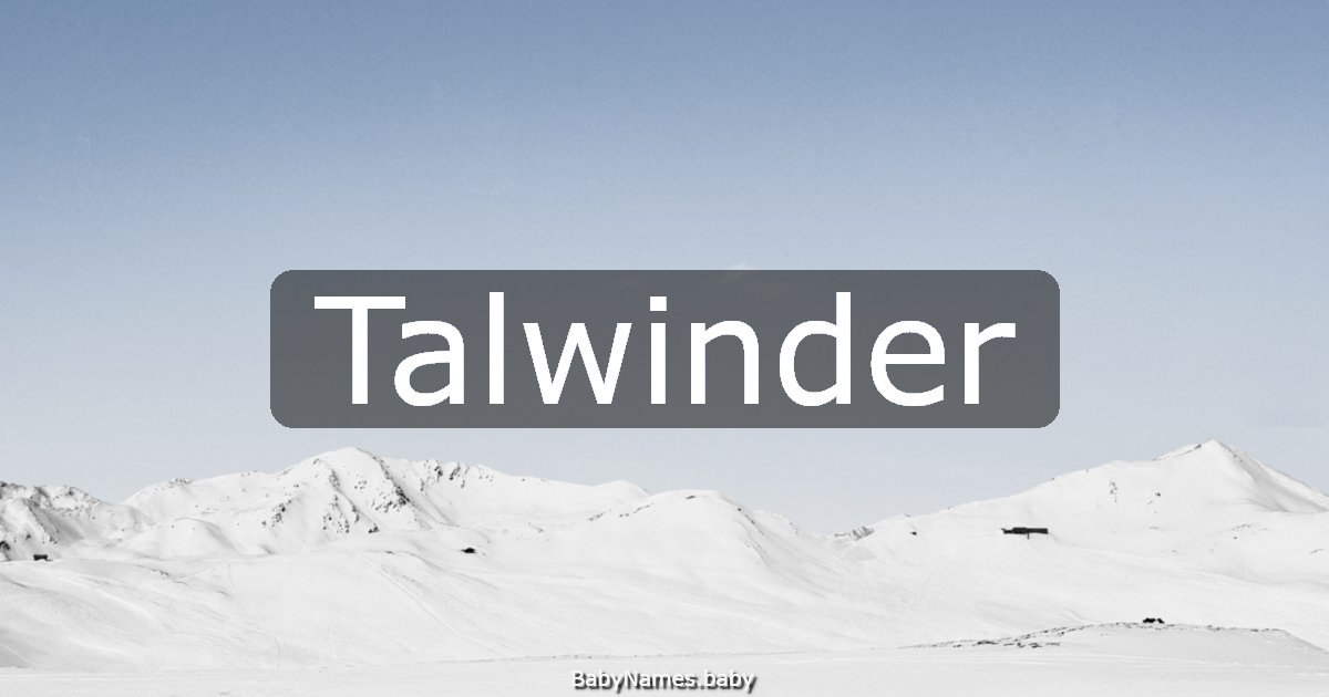 Talwinder