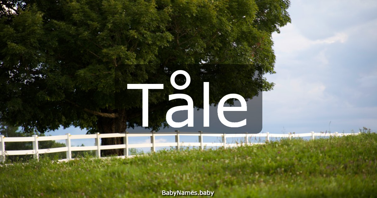 Tåle
