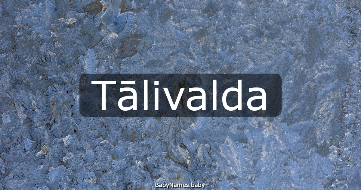 Tālivalda
