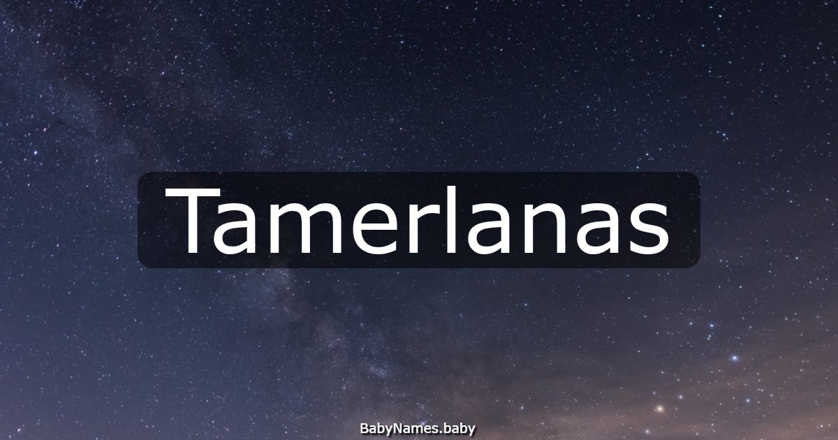 Tamerlanas