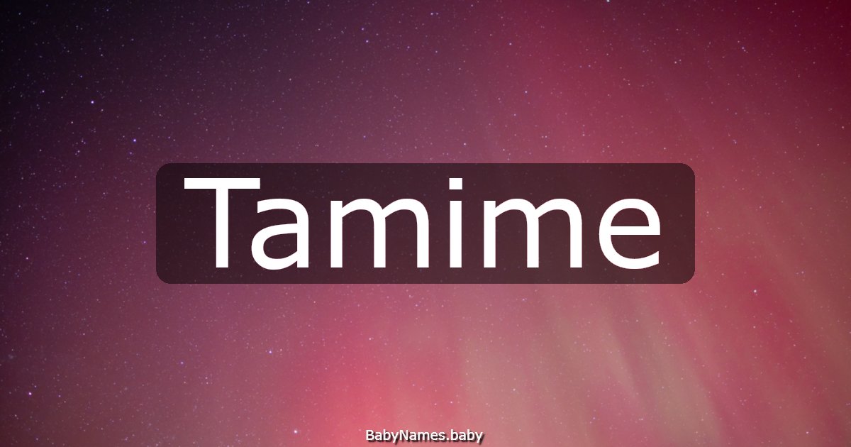 Tamime