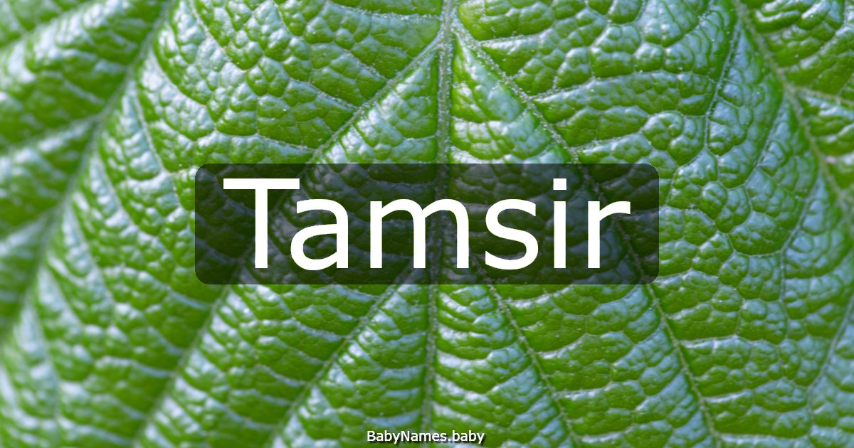 Tamsir