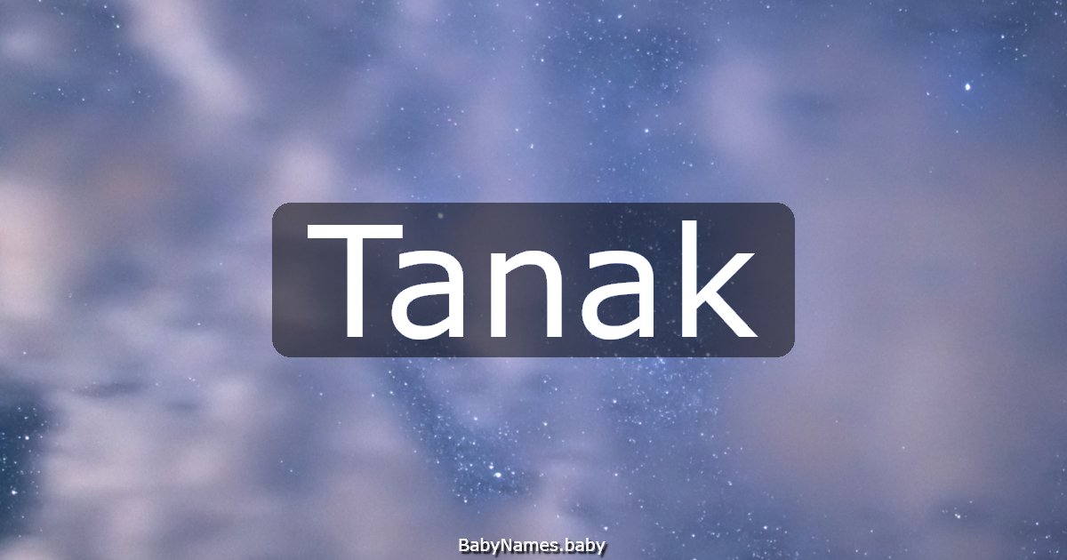 Tanak