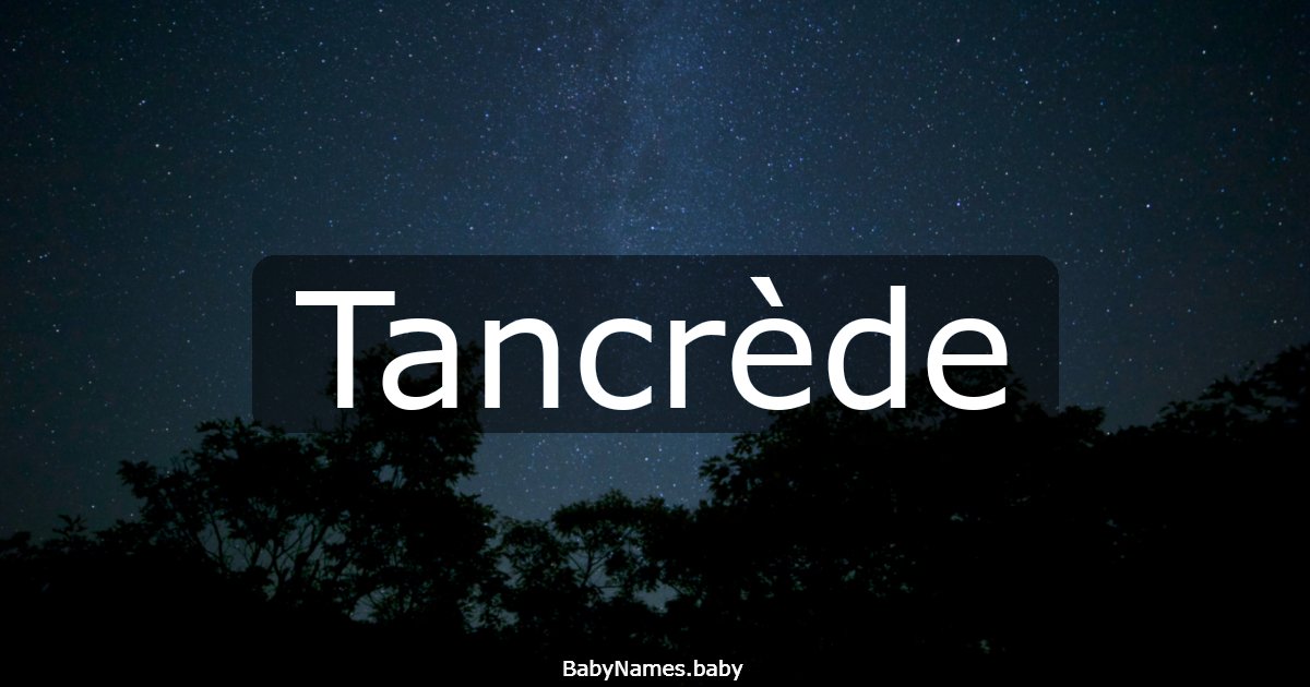 Tancrède