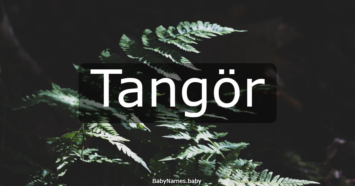 Tangör