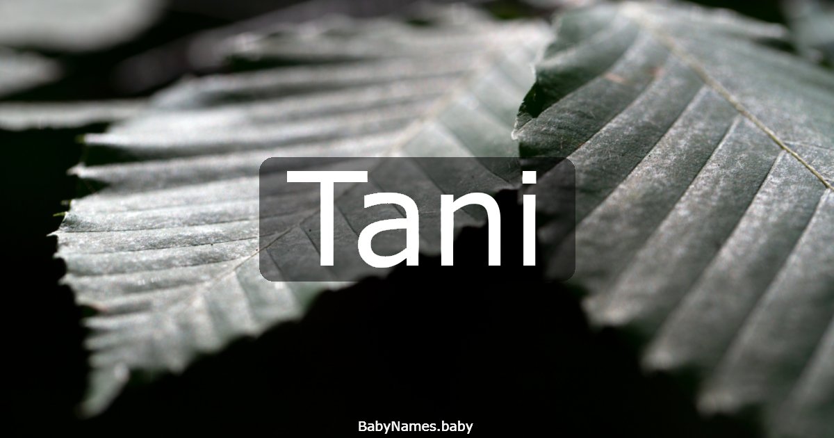 Tani