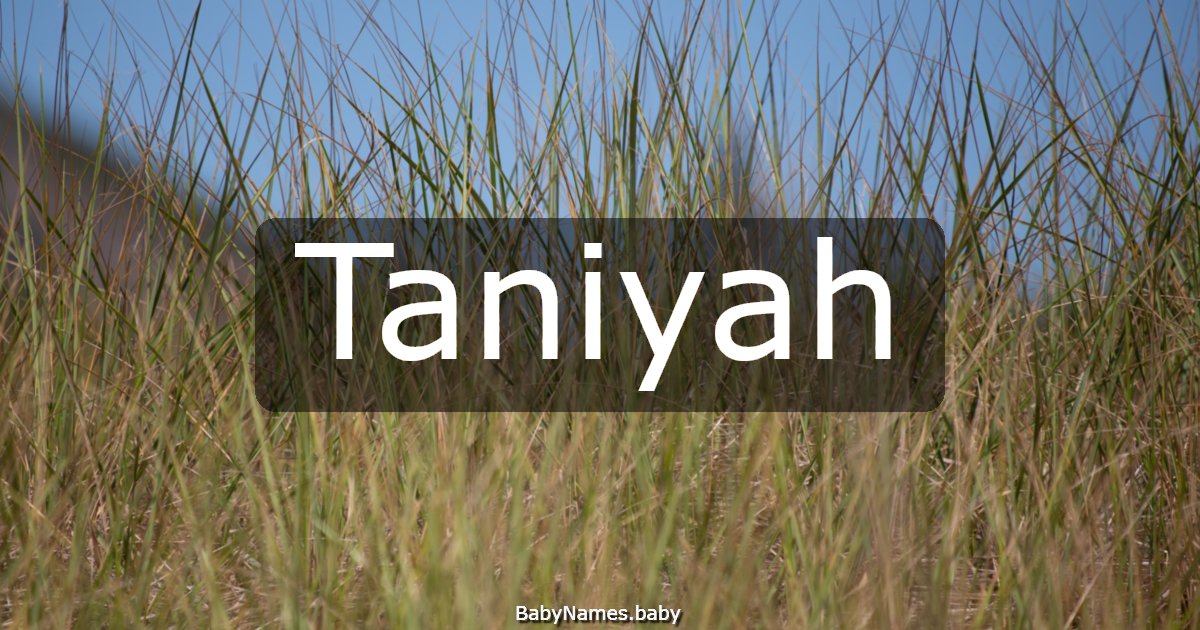 Taniyah