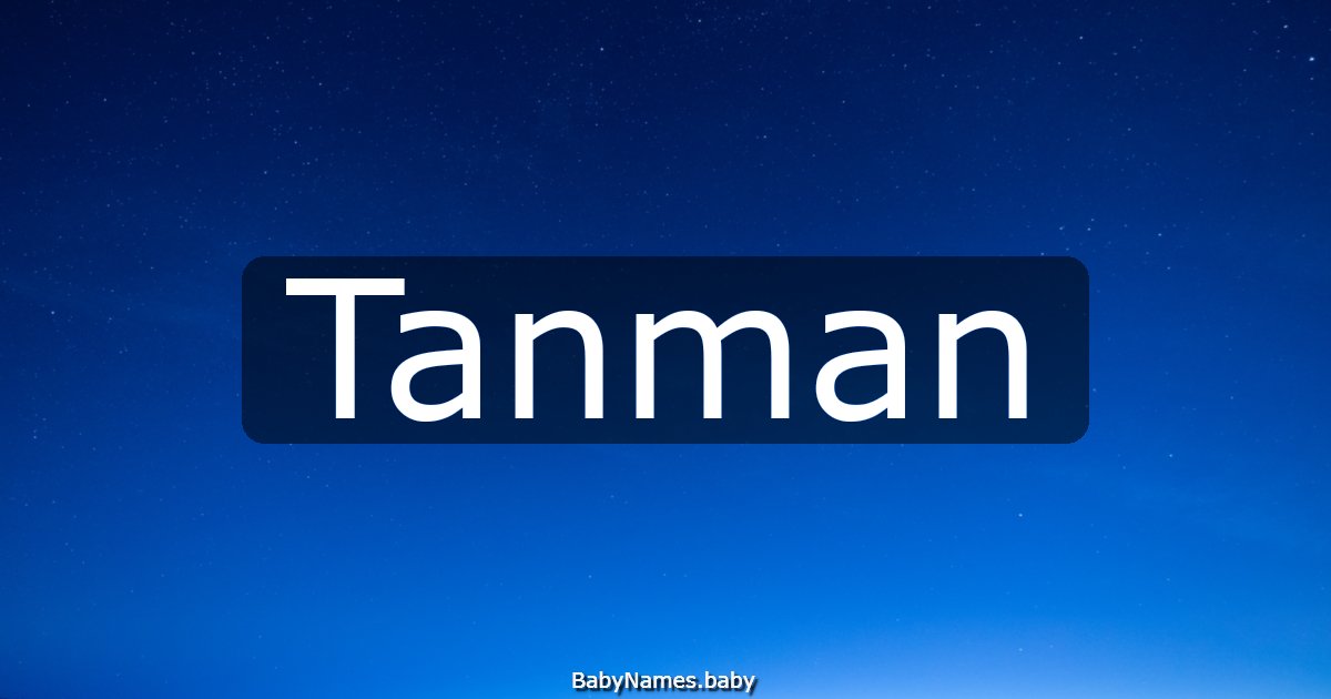 Tanman