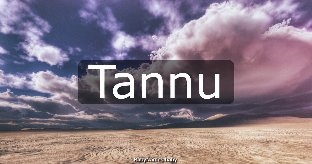 Tannu