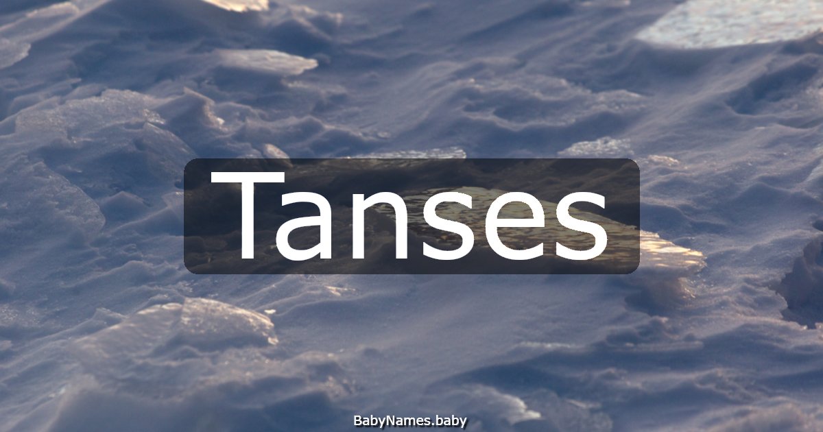 Tanses
