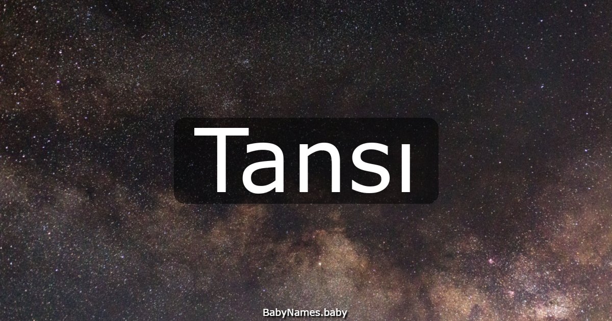 Tansı