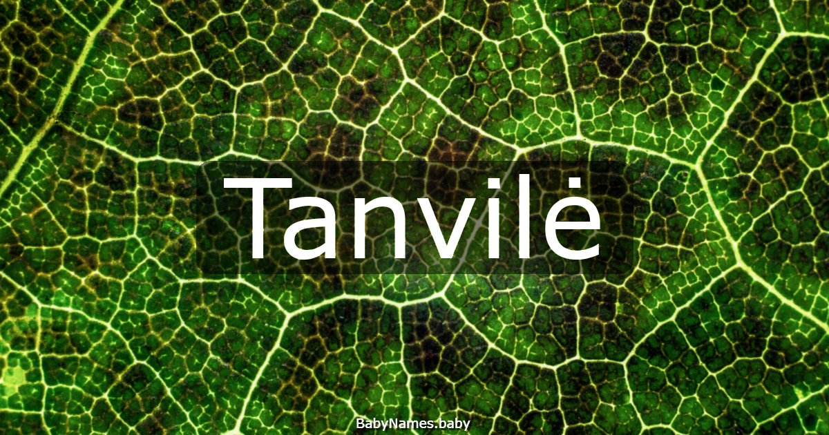 Tanvilė
