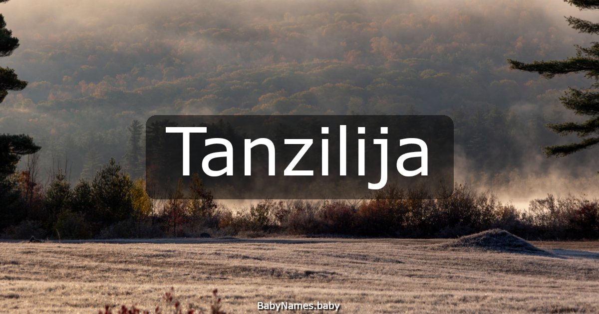 Tanzilija