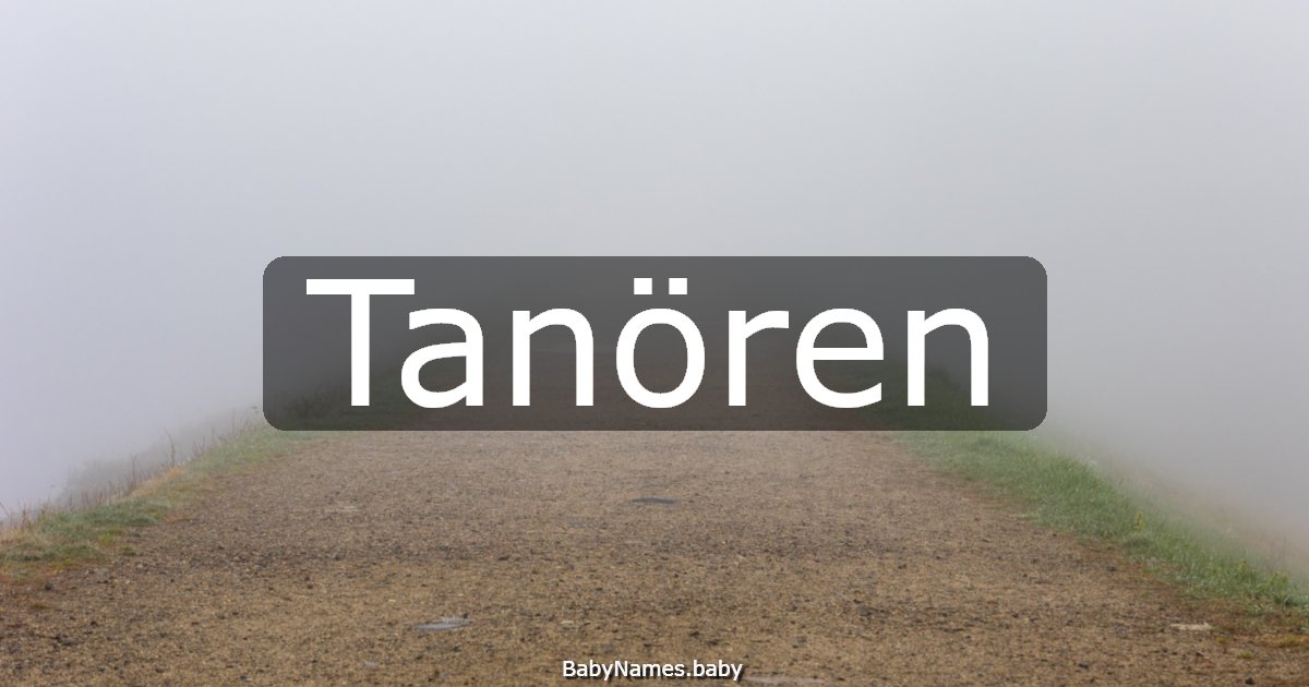 Tanören