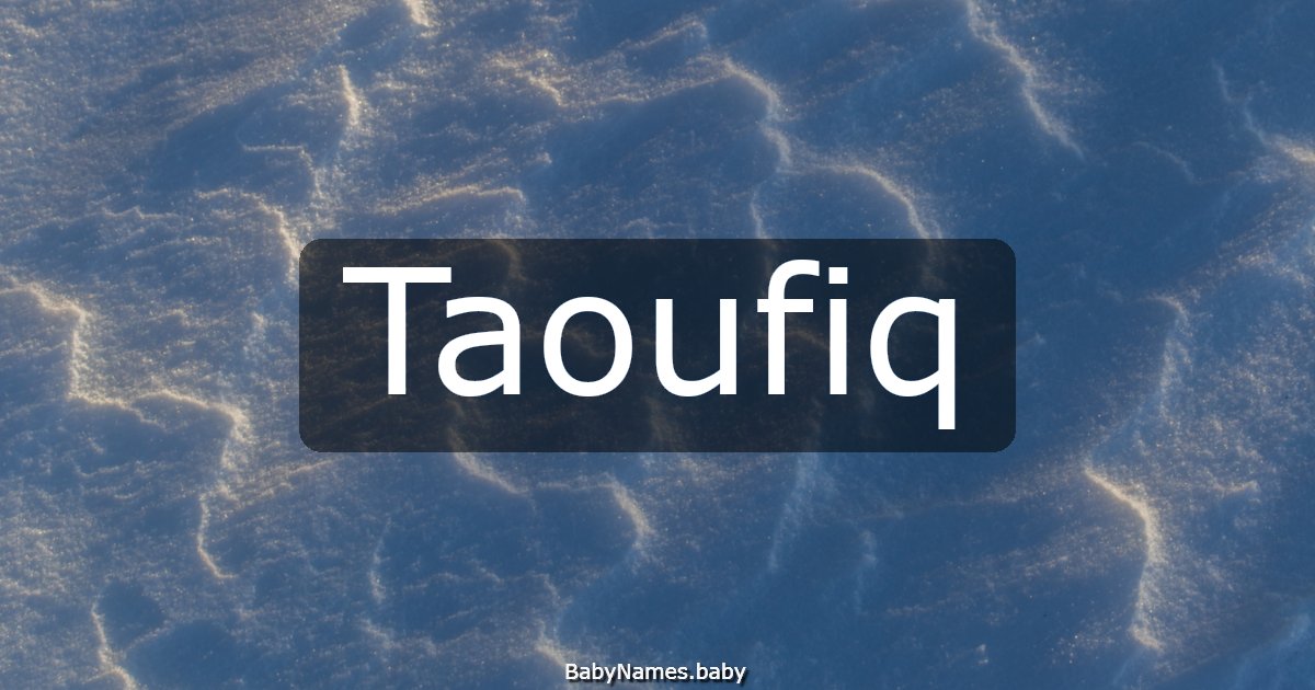 Taoufiq