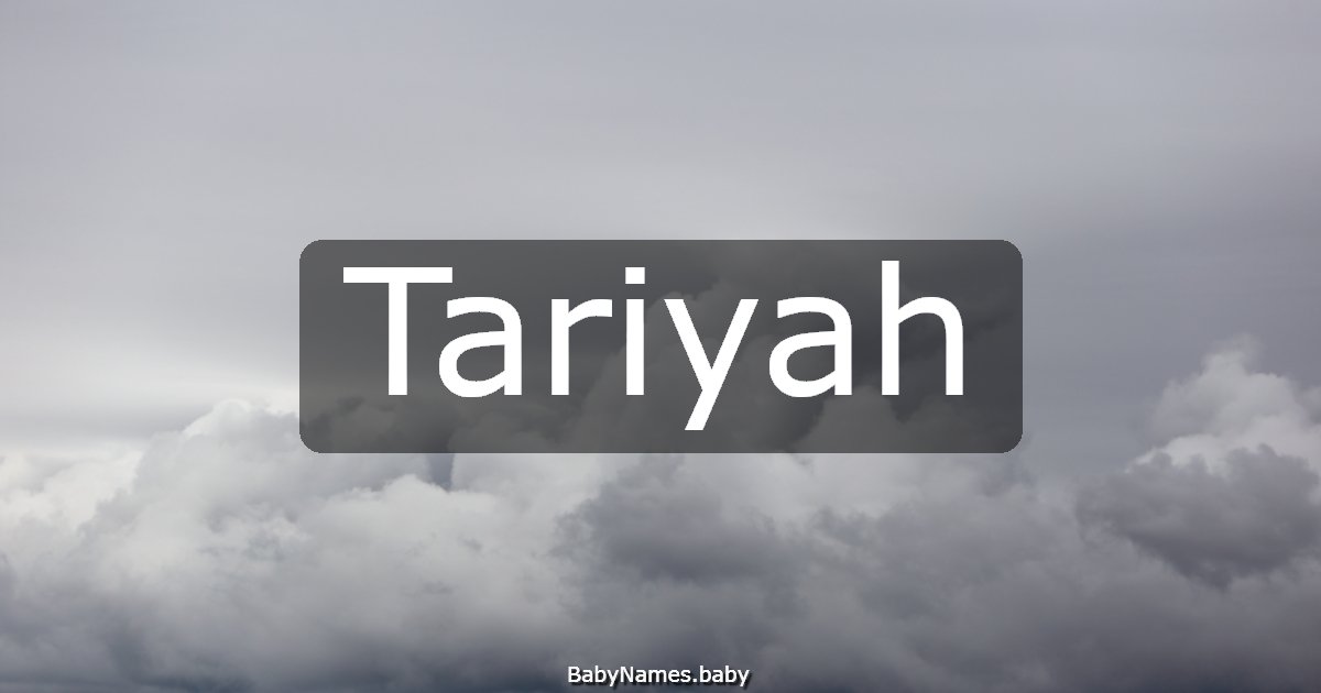 Tariyah