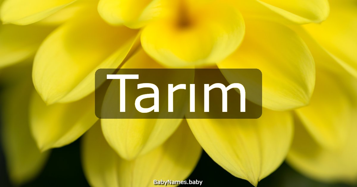 Tarım