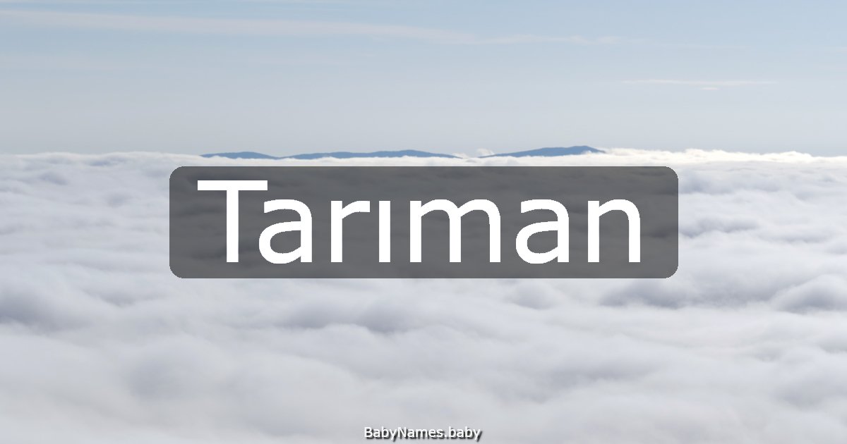 Tarıman