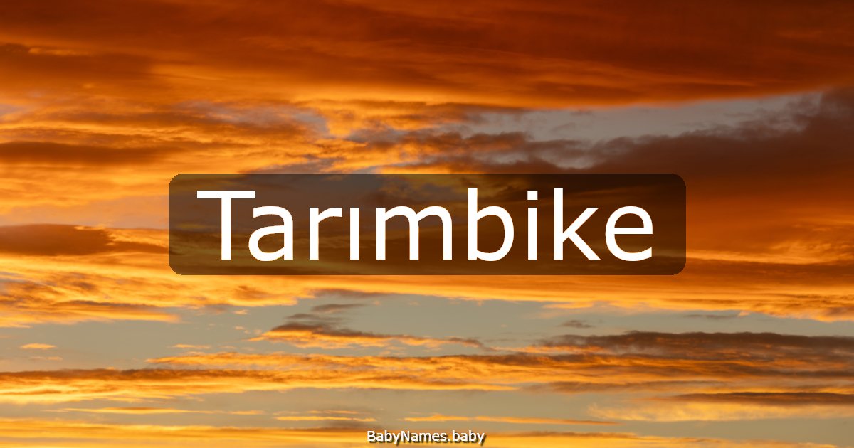 Tarımbike
