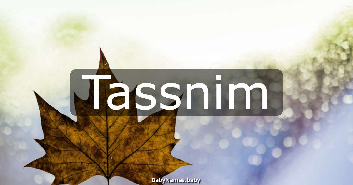 Tassnim