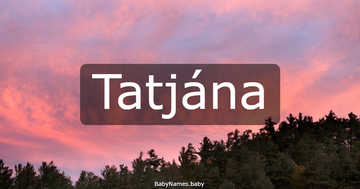 Tatjána