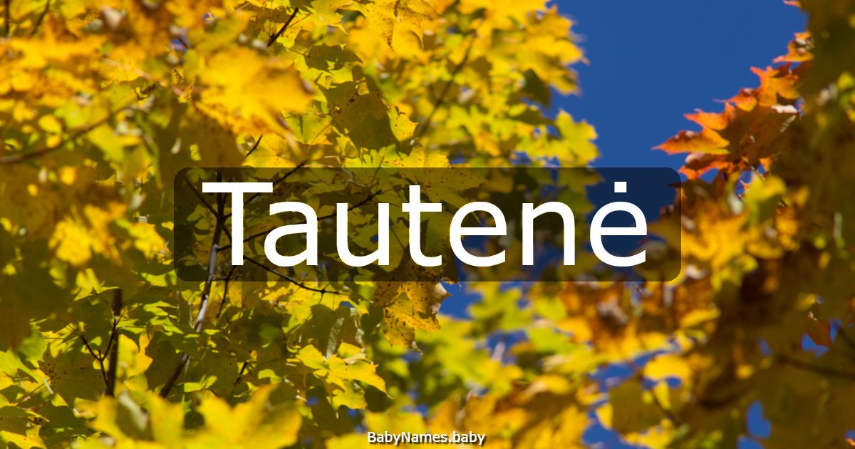 Tautenė