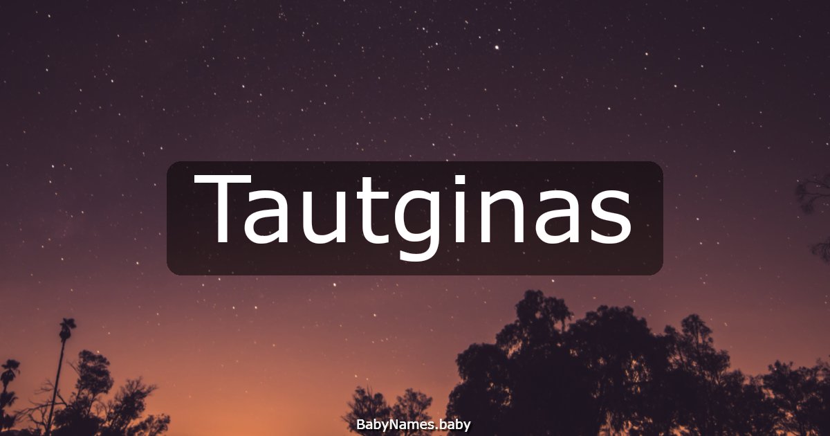 Tautginas