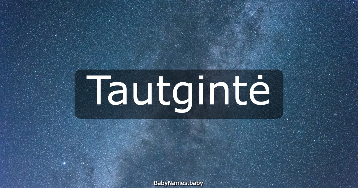 Tautgintė