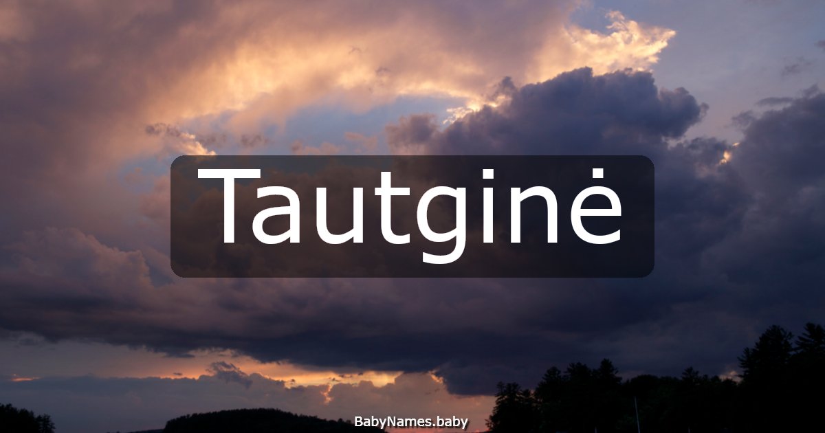 Tautginė