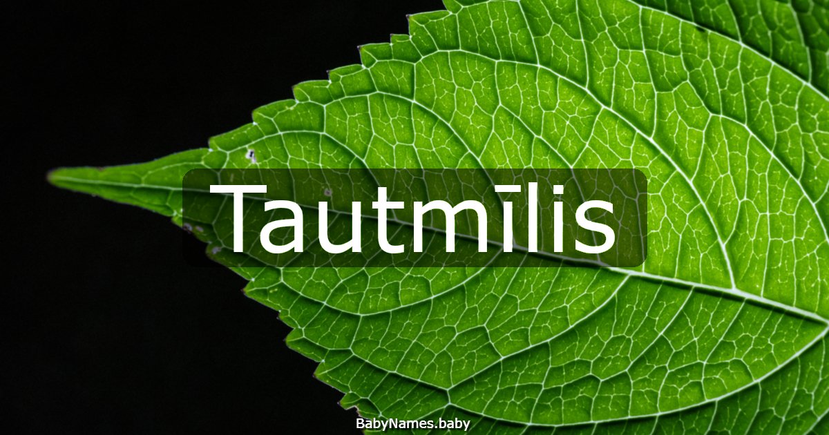 Tautmīlis