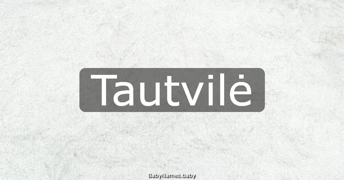 Tautvilė