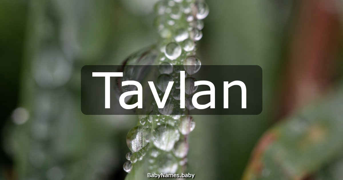 Tavlan
