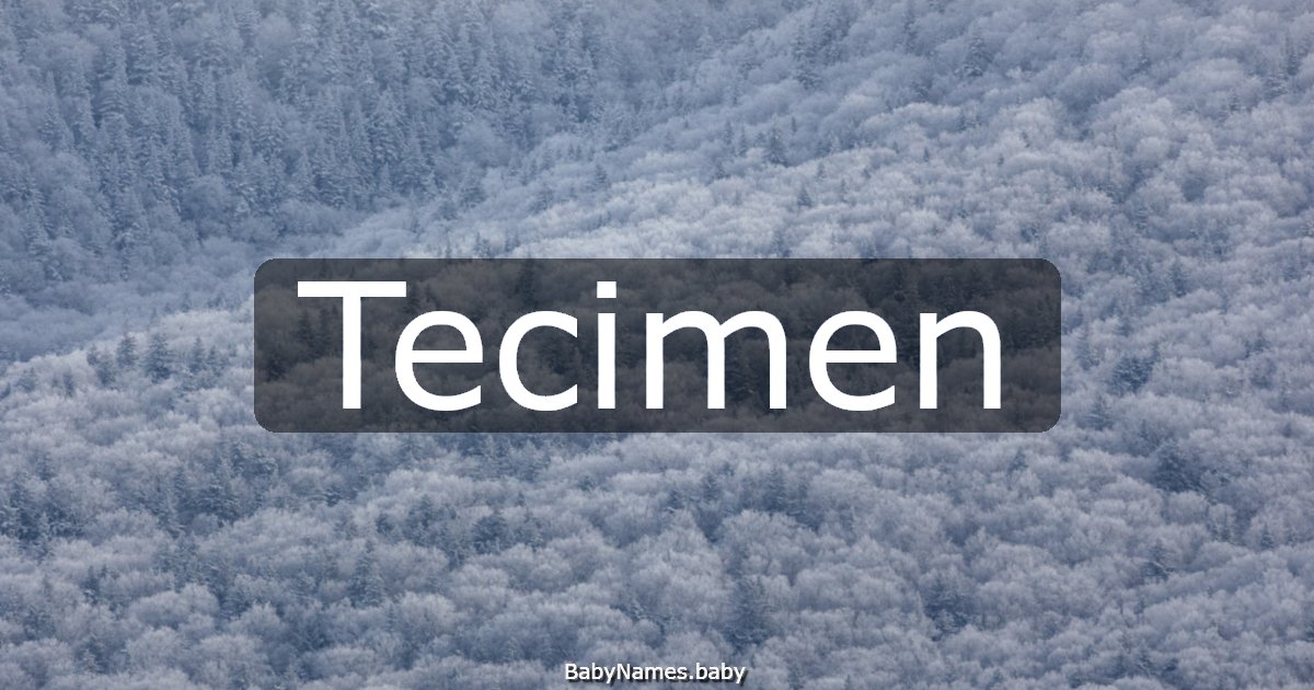 Tecimen