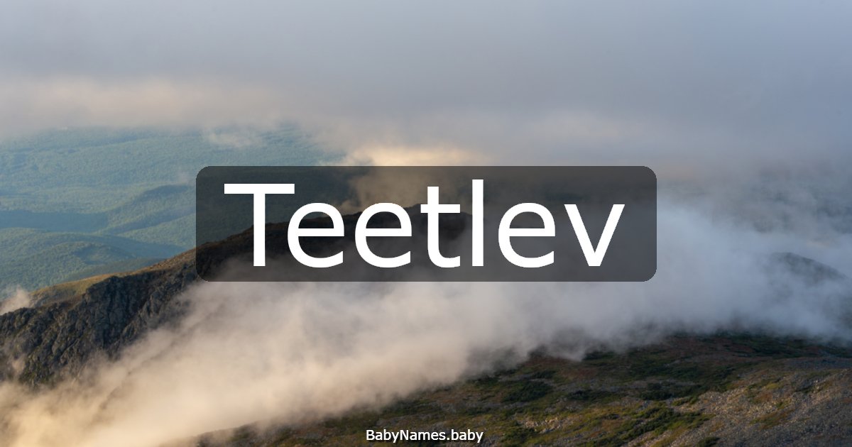 Teetlev