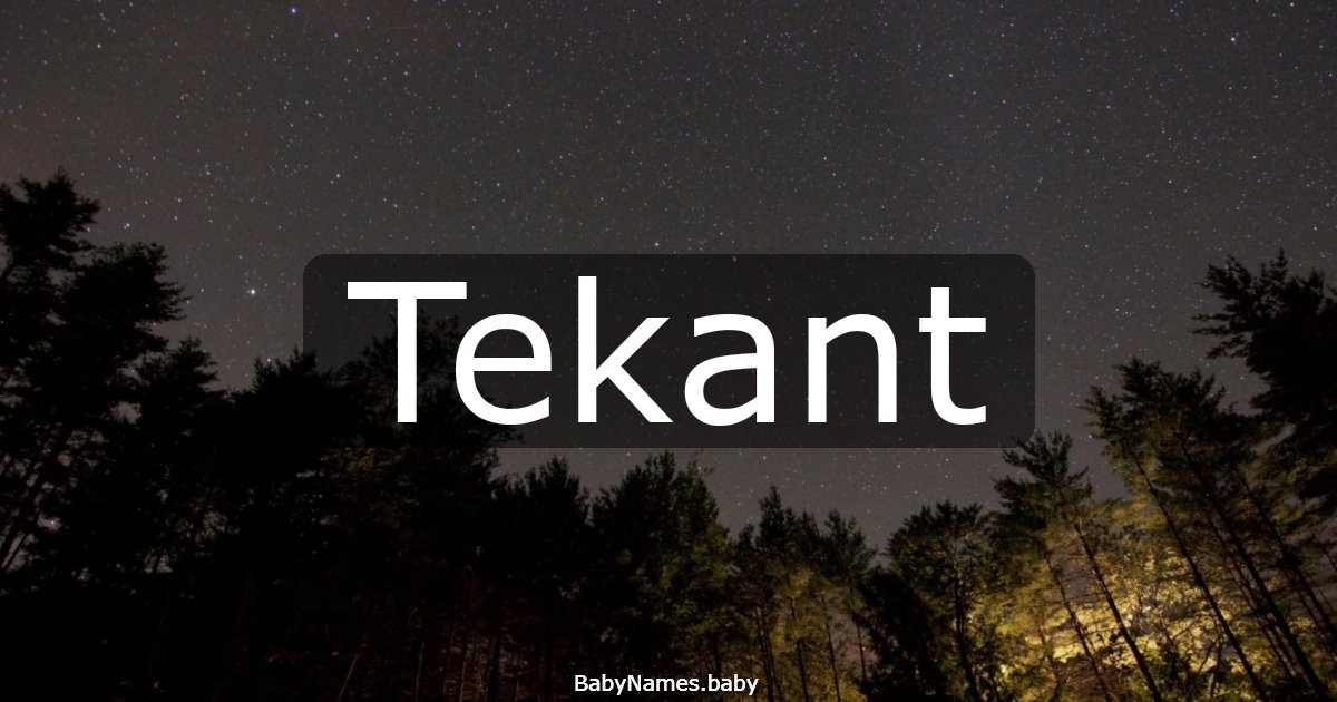 Tekant