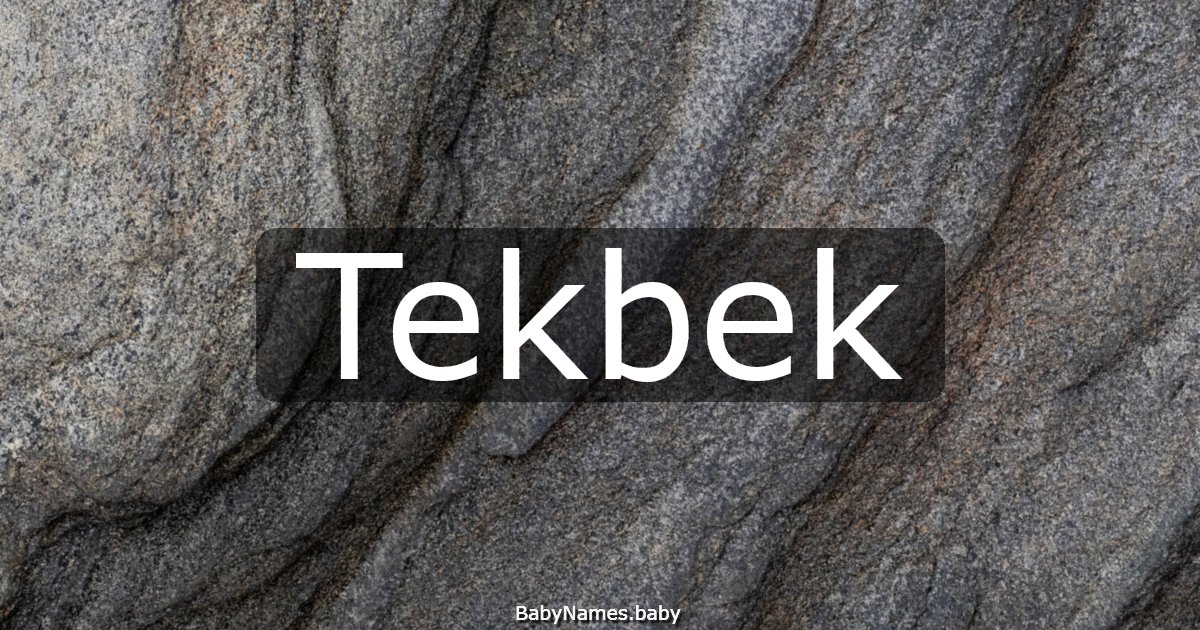 Tekbek