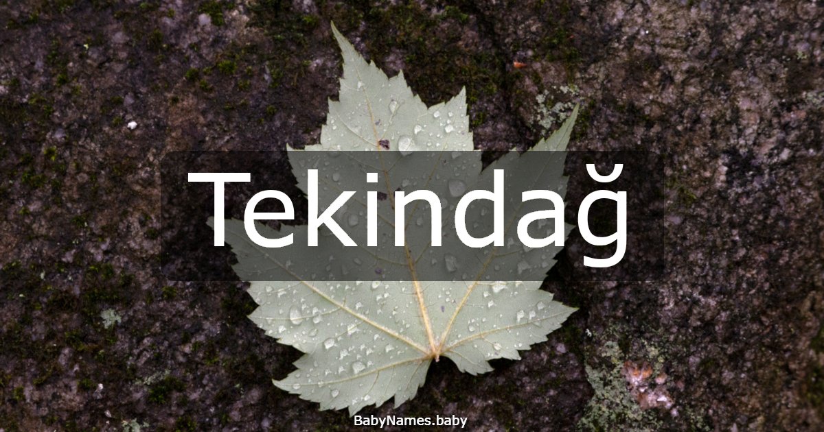 Tekindağ