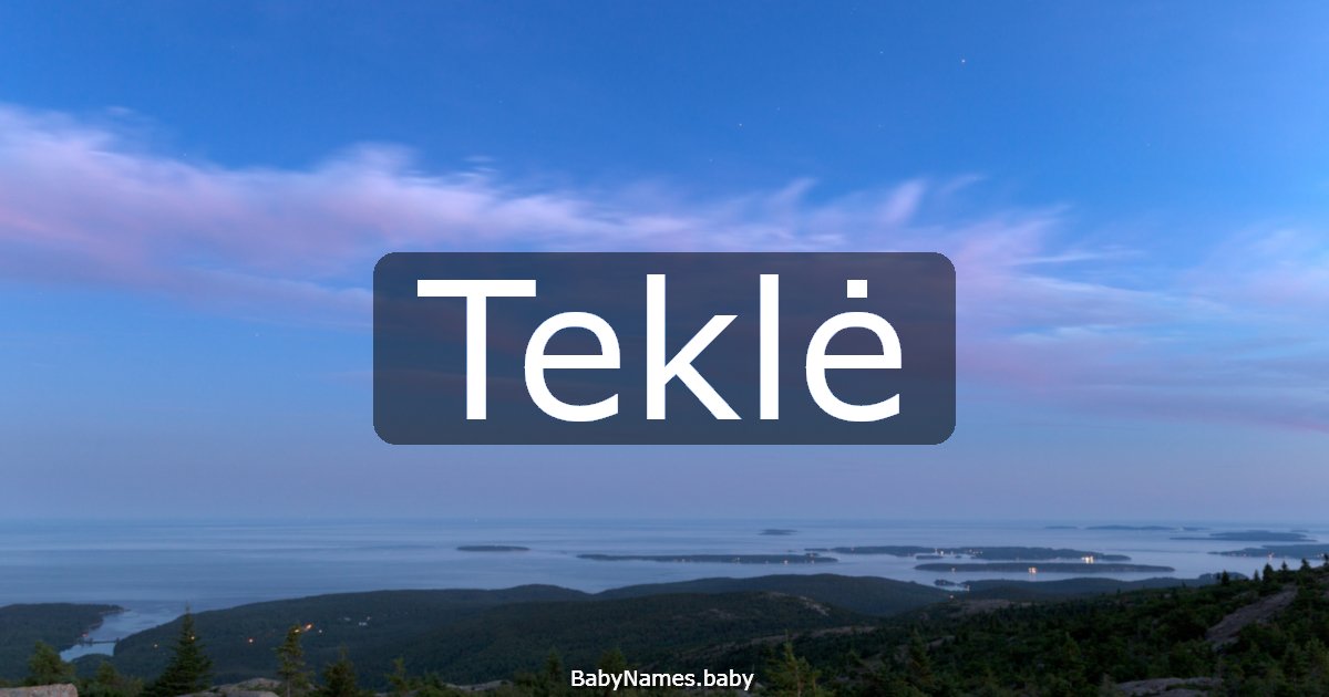 Teklė