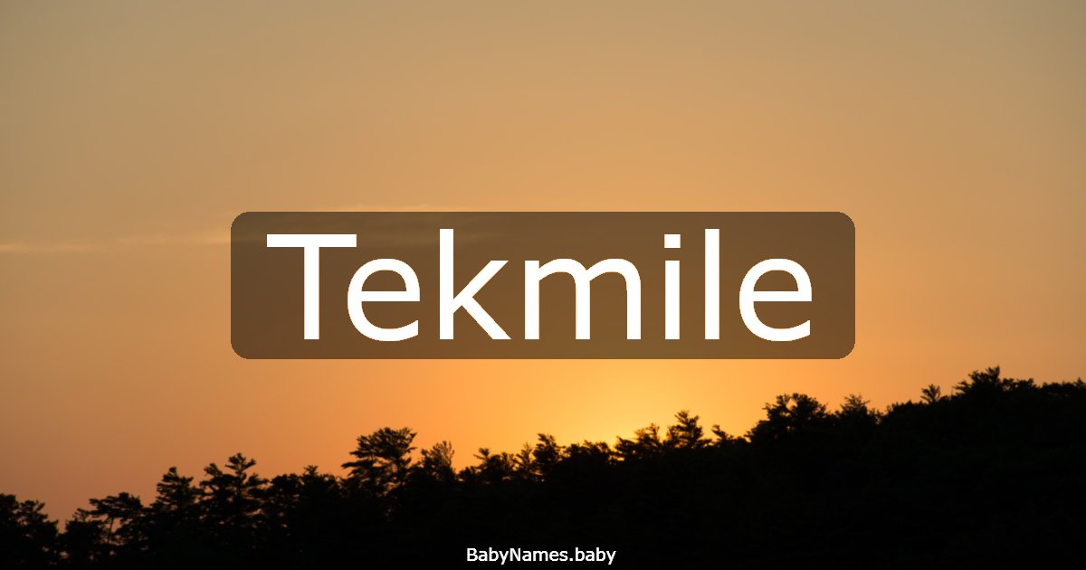 Tekmile