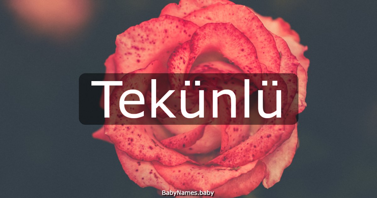 Tekünlü