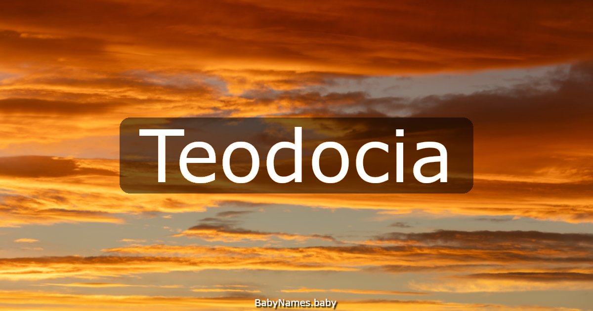 Teodocia