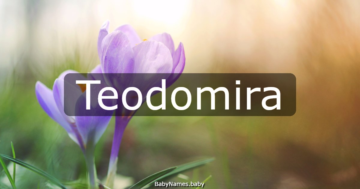 Teodomira