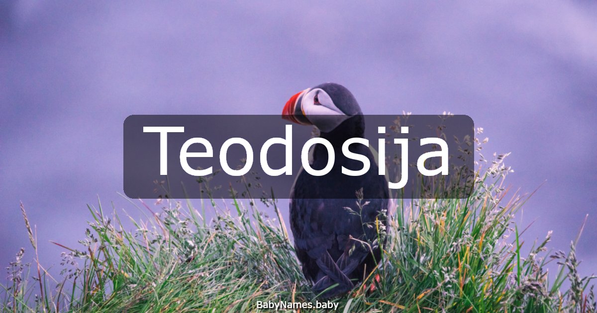 Teodosija