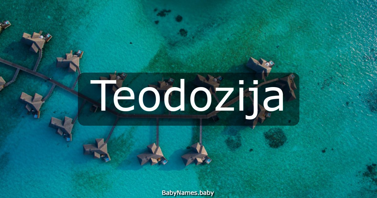 Teodozija