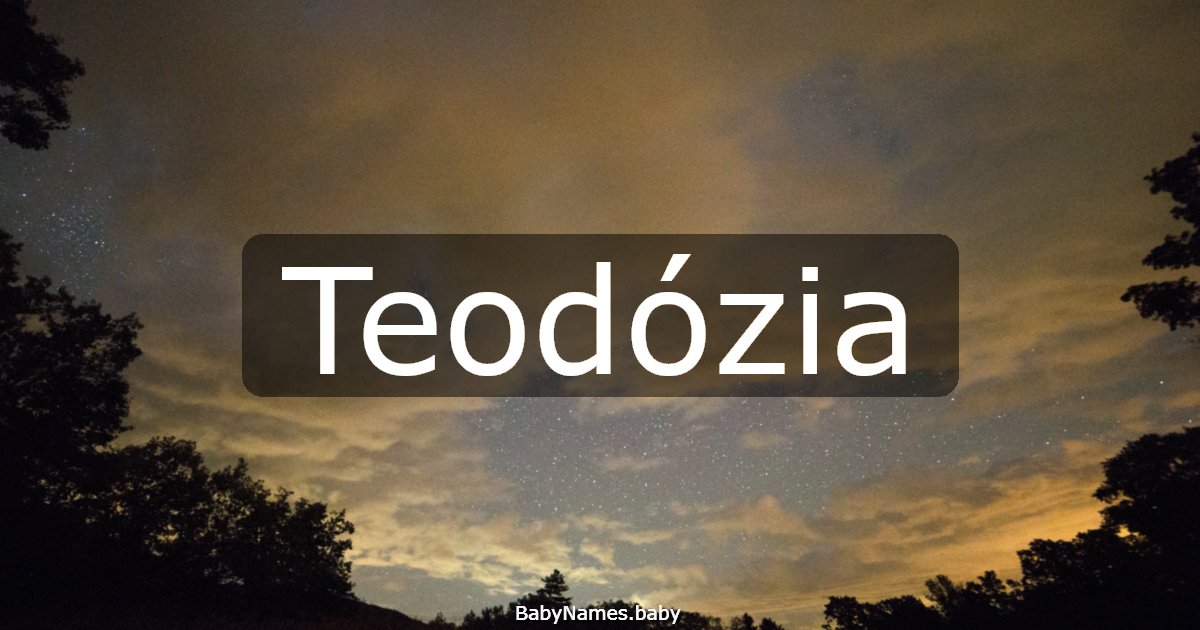 Teodózia