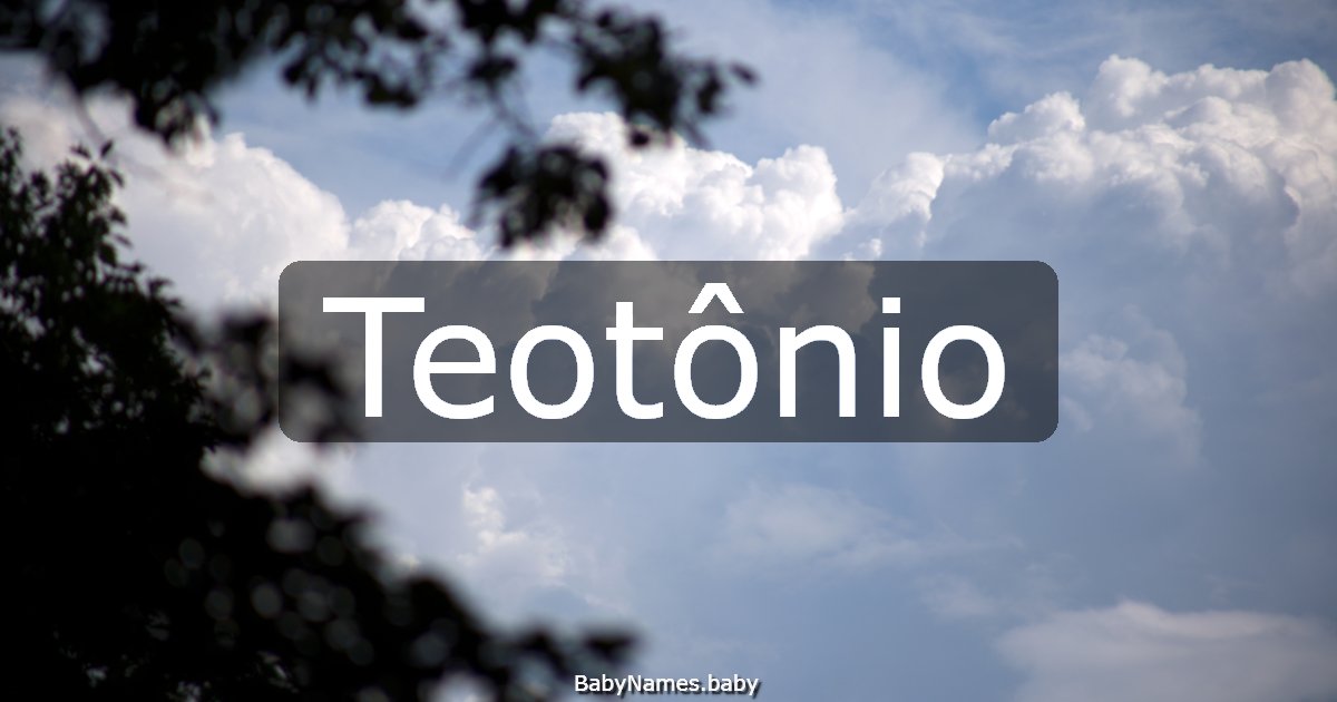 Teotônio