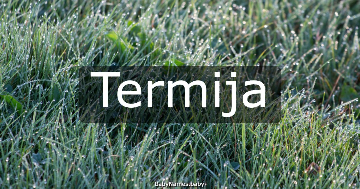 Termija