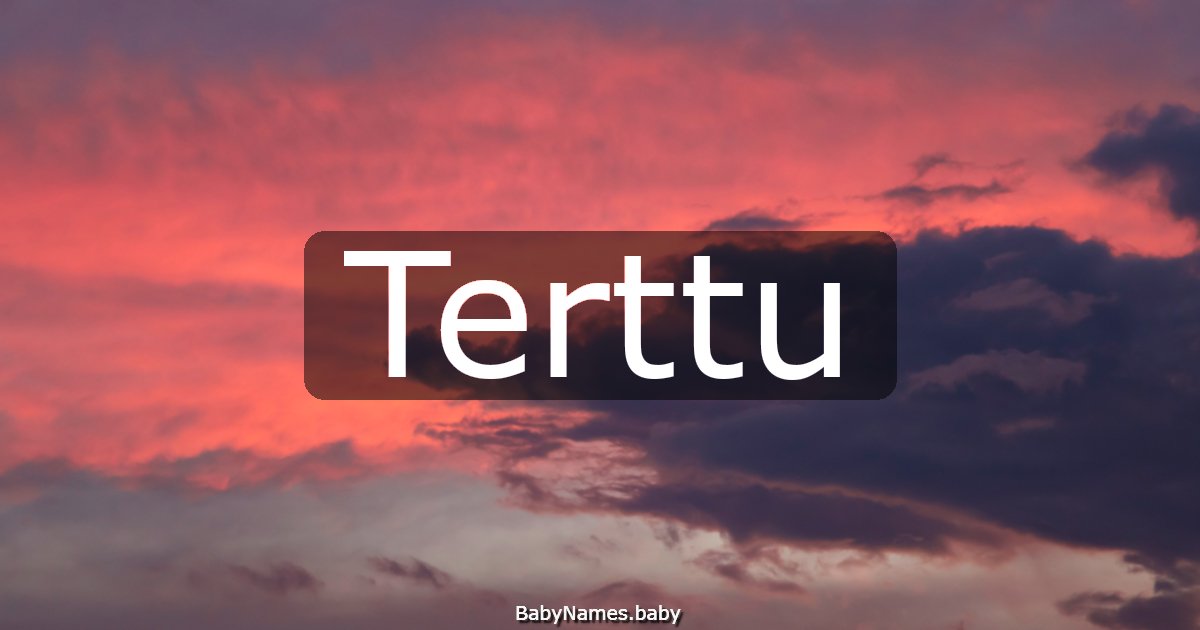 Terttu