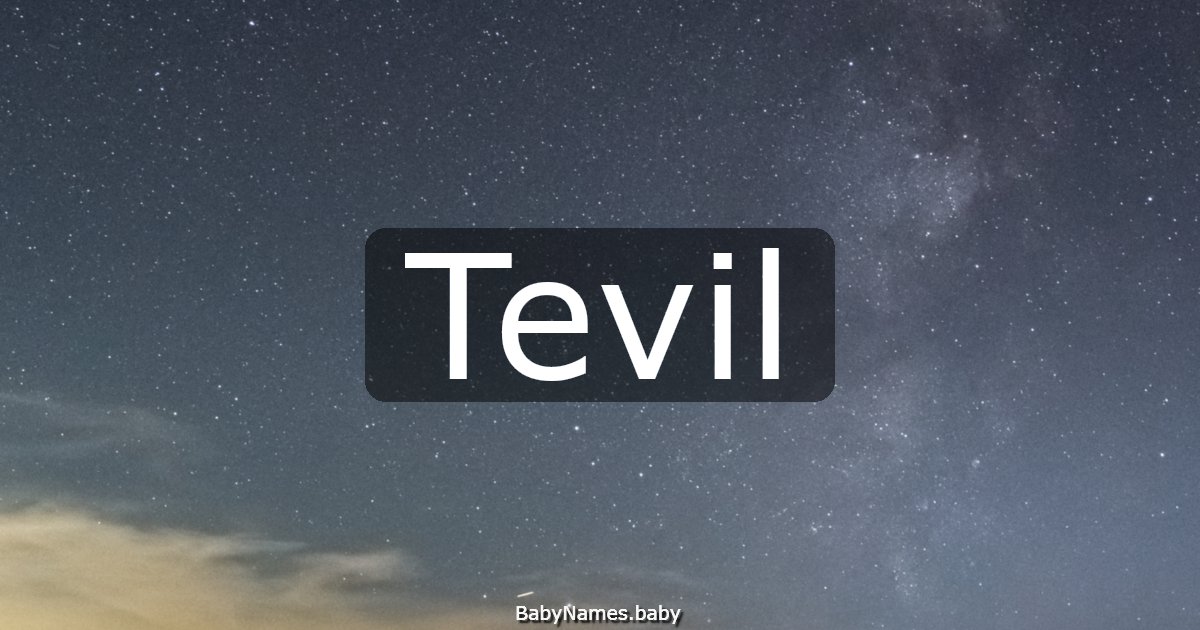 Tevil